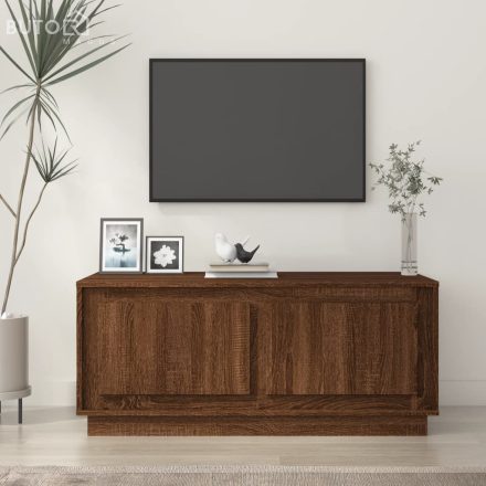vidaXL barna tölgyszínű szerelt fa dohányzóasztal 102x50x44 cm
