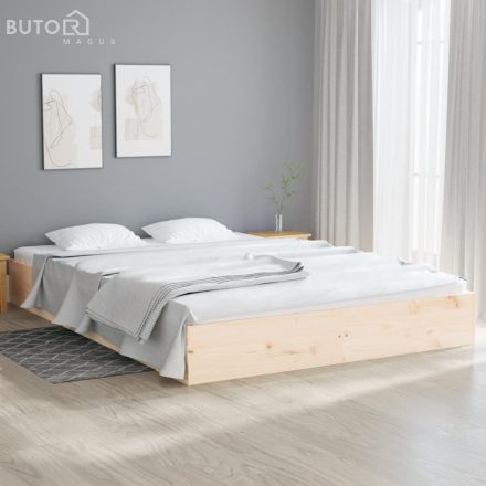 vidaXL Super King tömör fa ágykeret 180 x 200 cm