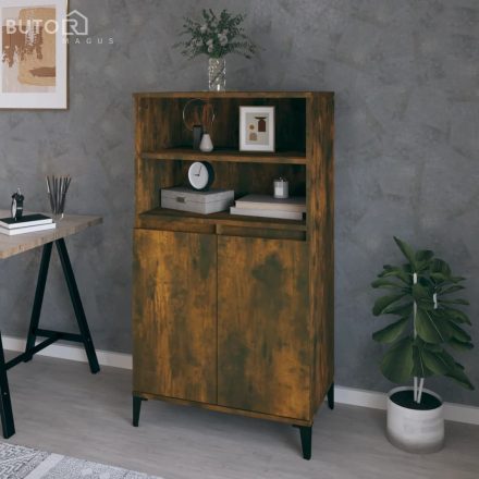 vidaXL füstös tölgy színű szerelt fa magasszekrény 60 x 36 x 110 cm