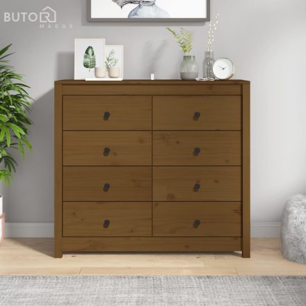 vidaXL mézbarna tömör fenyőfa kisszekrény 100 x 40 x 90 cm