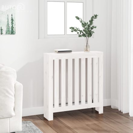 vidaXL fehér tömör fenyőfa radiátorburkolat 79,5 x 19 x 84 cm