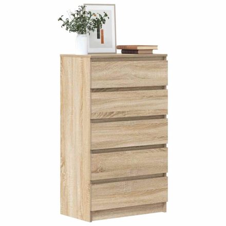 vidaXL sonoma tölgy színű szerelt fa fiókos szekrény 60 x 36 x 103 cm