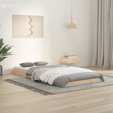 vidaXL tömör fenyőfa ágykeret 90 x 200 cm