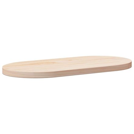 vidaXL tömör fenyőfa ovális asztallap 60 x 30 x 2,5 cm