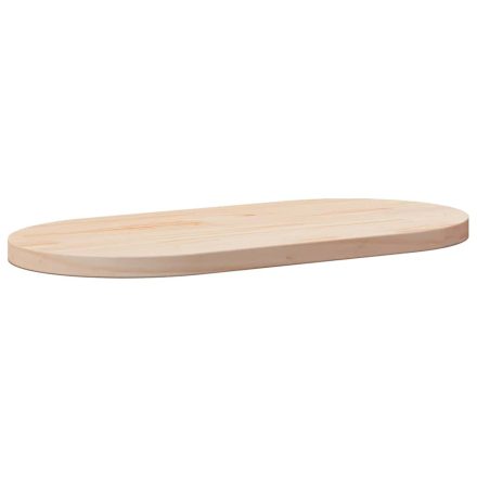 vidaXL tömör fenyőfa ovális asztallap 90x45x2,5 cm