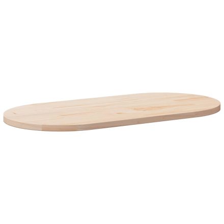 vidaXL tömör fenyőfa ovális asztallap 100x50x2,5 cm