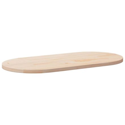vidaXL tömör fenyőfa ovális asztallap 110x55x2,5 cm