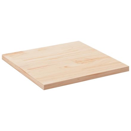 vidaXL tömör fenyőfa négyszögű asztallap 70 x 70 x 2,5 cm