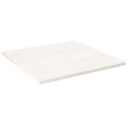 vidaXL fehér tömör fenyőfa ovális asztallap 80x80x2,5 cm