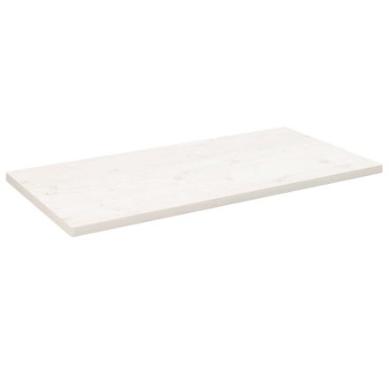 vidaXL fehér tömör fenyőfa téglalap alakú asztallap 100 x 50 x 2,5 cm