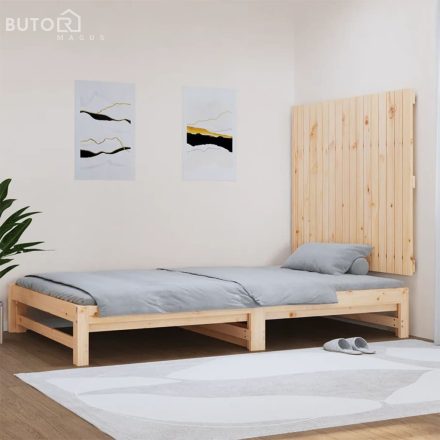 vidaXL tömör fenyőfa fali fejtámla 108x3x90 cm