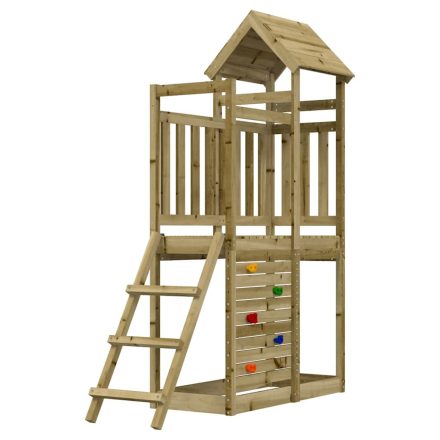 vidaXL impregnált fenyőfa kültéri játszószett 52,5 x 110,5 x 214 cm