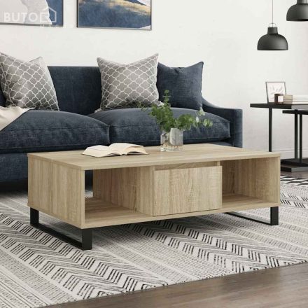 vidaXL sonoma tölgy színű szerelt fa dohányzóasztal 104 x 60 x 35 cm