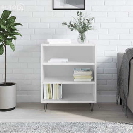 vidaXL magasfényű fehér szerelt fa tálalószekrény 57 x 35 x 70 cm