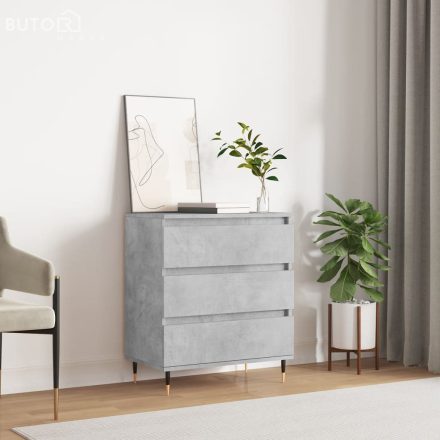 vidaXL betonszürke szerelt fa tálalószekrény 60 x 35 x 70 cm