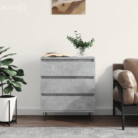vidaXL betonszürke szerelt fa tálalószekrény 60 x 35 x 70 cm