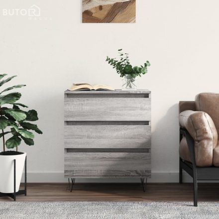 vidaXL szürke sonoma színű szerelt fa tálalószekrény 60 x 35 x 70 cm