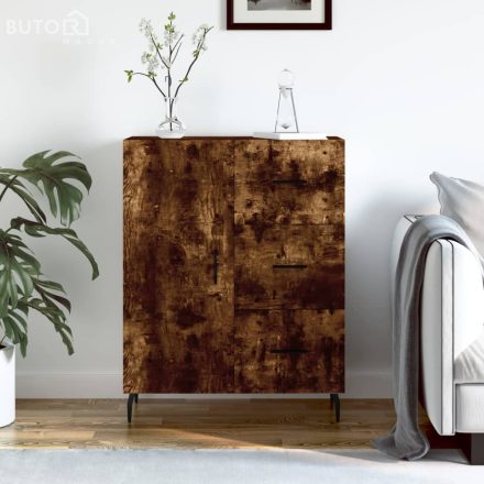 vidaXL füstös tölgy színű szerelt fa tálalószekrény 69,5 x 34 x 90 cm