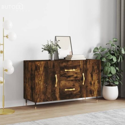 vidaXL füstös tölgy színű szerelt fa tálalószekrény 100 x 36 x 90 cm