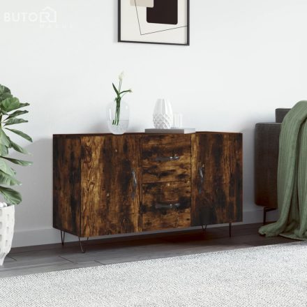 vidaXL füstös tölgy színű szerelt fa tálalószekrény 100 x 36 x 90 cm