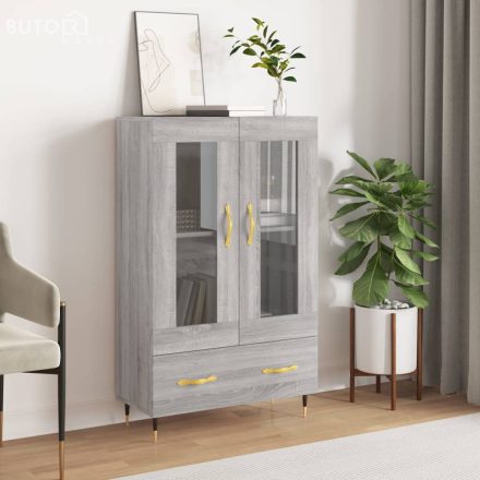 vidaXL szürke sonoma szerelt fa magasszekrény 69,5 x 31 x 115 cm