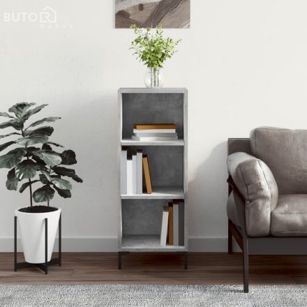 vidaXL betonszürke szerelt fa tálalószekrény 34,5 x 32,5 x 90 cm