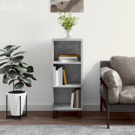 vidaXL betonszürke szerelt fa tálalószekrény 34,5 x 32,5 x 90 cm