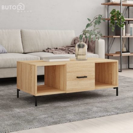 vidaXL sonoma tölgy színű szerelt fa dohányzóasztal 102 x 50 x 40 cm
