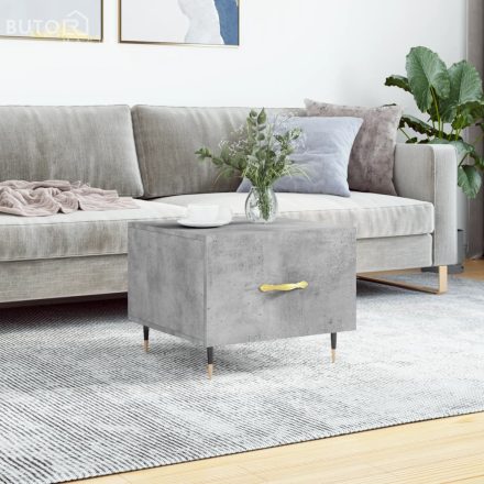 vidaXL betonszürke szerelt fa dohányzóasztal 50 x 50 x 40 cm