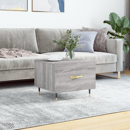 vidaXL szürke sonoma színű szerelt fa dohányzóasztal 50x50x40 cm