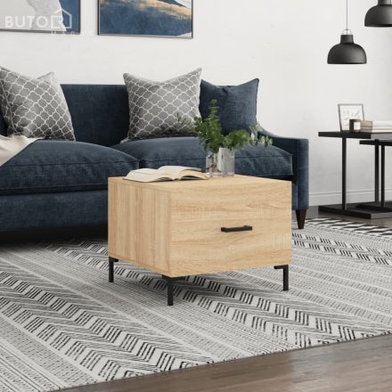 vidaXL sonoma tölgy színű szerelt fa dohányzóasztal 50 x 50 x 40 cm