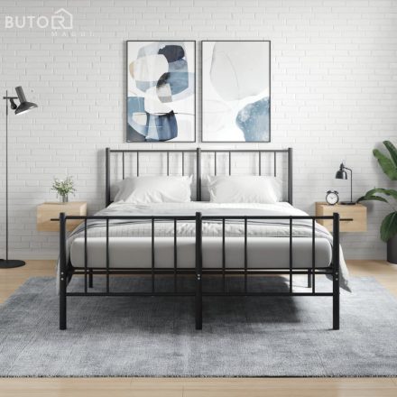 vidaXL 2 db sonoma tölgy falra szerelhető éjjeliszekrény 35x35x20 cm