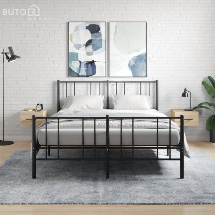 vidaXL 2 db sonoma tölgy falra szerelhető éjjeliszekrény 35x35x20 cm