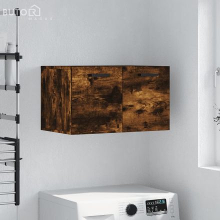vidaXL füstös tölgy színű szerelt fa faliszekrény 60 x 36,5 x 35 cm