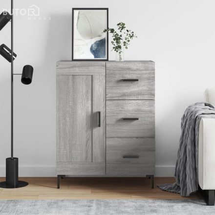 vidaXL szürke sonoma színű szerelt fa tálalószekrény 69,5 x 34 x 90 cm