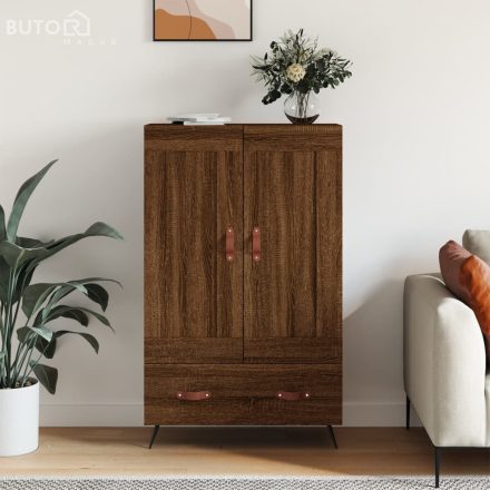 vidaXL barna tölgyszínű szerelt fa magasszekrény 69,5 x 31 x 115 cm