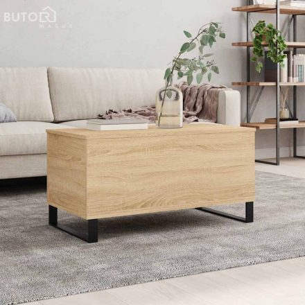 vidaXL sonoma tölgy színű szerelt fa dohányzóasztal 90x44,5x45 cm