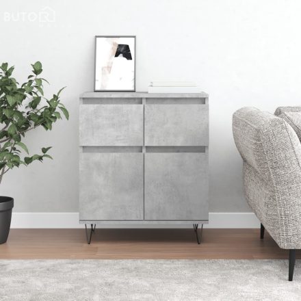 vidaXL betonszürke szerelt fa tálalószekrény 60 x 35 x 70 cm