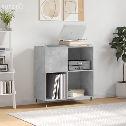 vidaXL betonszürke szerelt fa hanglemezszekrény 84,5 x 38 x 89 cm