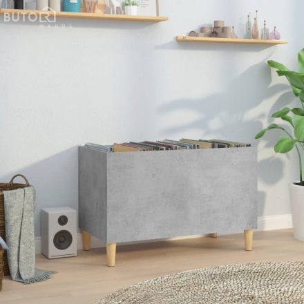 vidaXL betonszürke szerelt fa hanglemezszekrény 74,5x38x48 cm