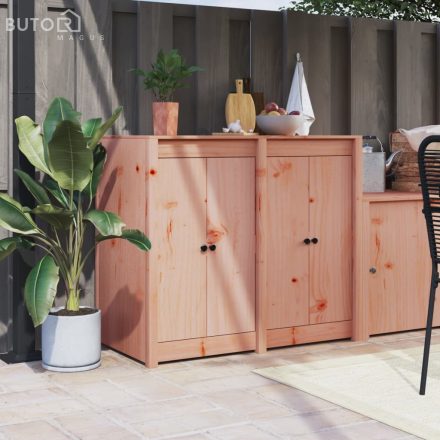 vidaXL 2 db tömör duglászfenyő kültéri konyhaszekrény ajtó 50x9x82 cm