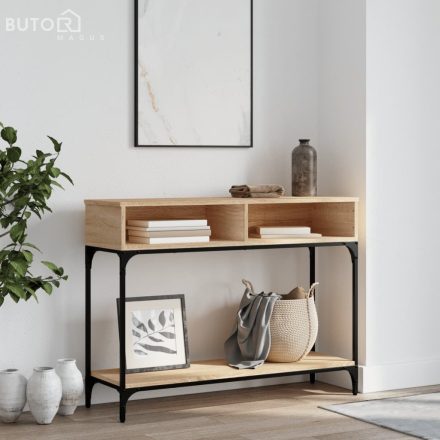 vidaXL sonoma tölgy színű szerelt fa dohányzóasztal 100 x 30,5 x 75 cm