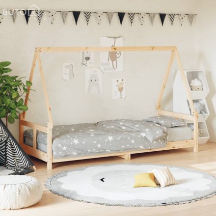 vidaXL tömör fenyőfa gyerekágykeret 80 x 200 cm