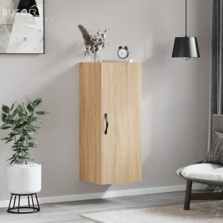 vidaXL sonoma tölgy szerelt fa fali szekrény 34,5x34x90 cm