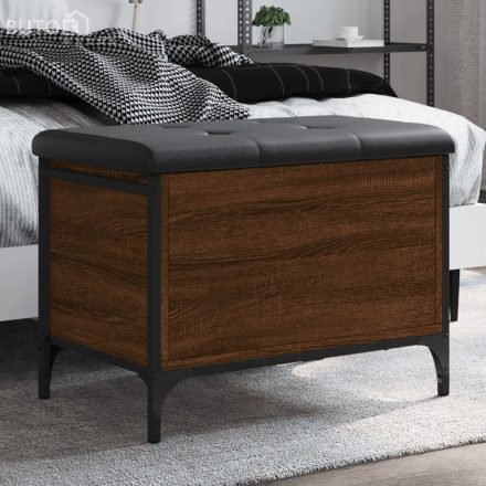 vidaXL barna tölgy színű szerelt fa tárolópad 62 x 42 x 45 cm