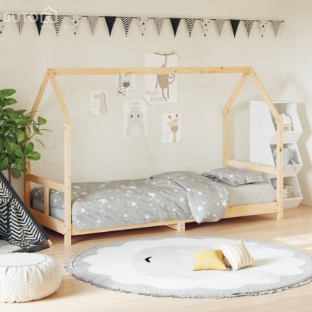 vidaXL tömör fenyőfa gyerekágykeret 80 x 200 cm