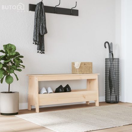 vidaXL tömör fenyőfa előszoba pad 100 x 28 x 45 cm