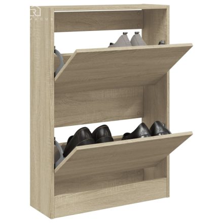 vidaXL sonoma tölgy színű szerelt fa cipőszekrény 60 x 21 x 87,5 cm