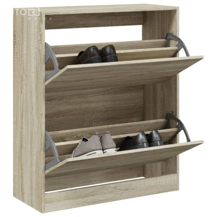 vidaXL sonoma tölgy színű szerelt fa cipőszekrény 80 x 34 x 96,5 cm