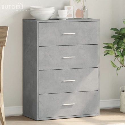 vidaXL betonszürke szerelt fa tálalószekrény 60 x 31 x 84 cm